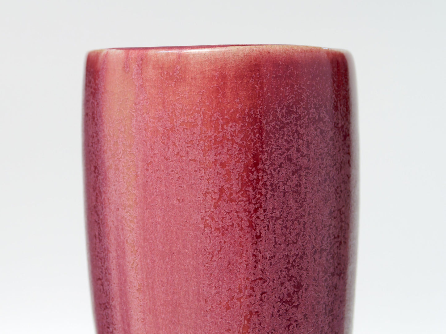 Crimson purple flower vase|Hiroshi Sakaguchi