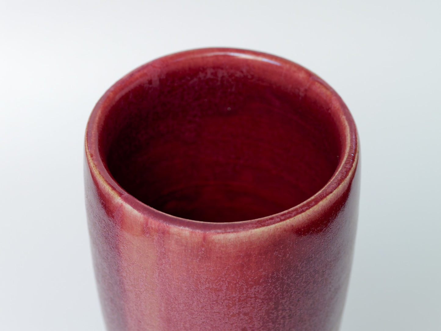 Crimson purple flower vase|Hiroshi Sakaguchi