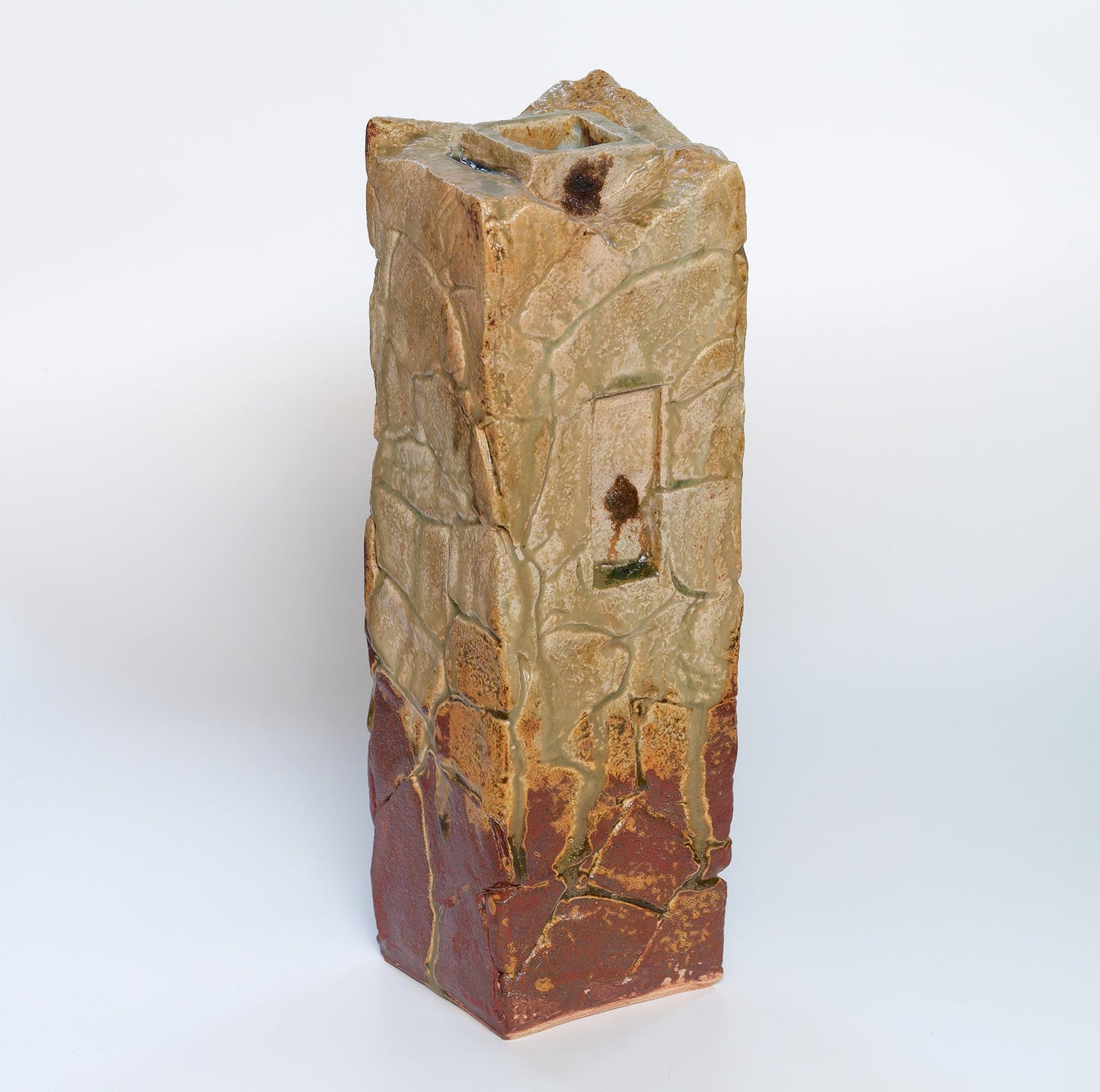 Yellow Seto Flower Vase | Ikuhiko Shibata