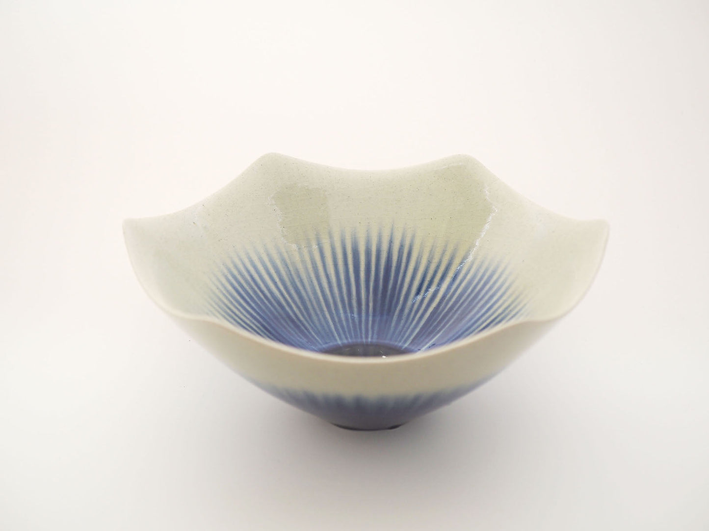 藍彩輪花鉢|加藤 裕