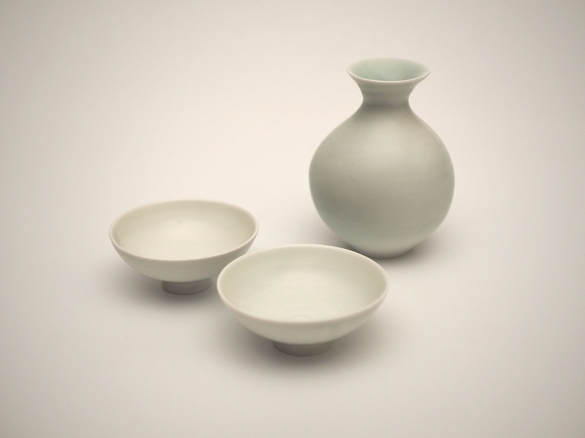 青白瓷酒器揃|細川令子|BloomJapan