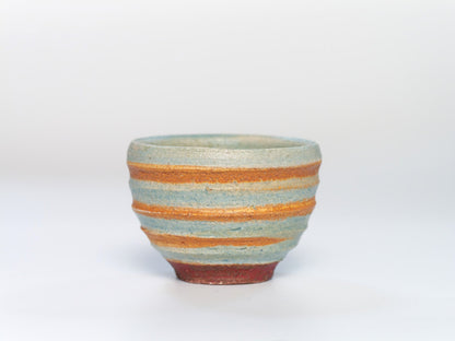 Nishiki Oribe sake cup | Ikuhiko Shibata
