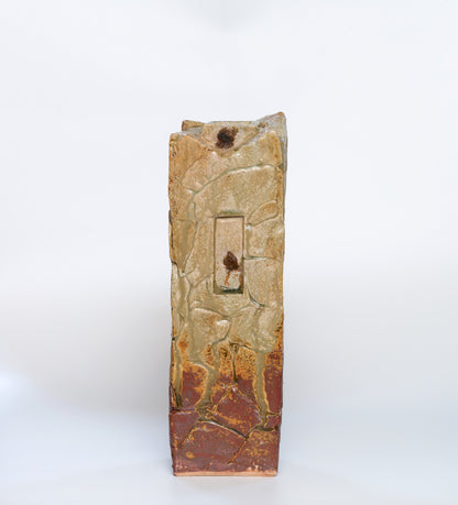 Yellow Seto Flower Vase | Ikuhiko Shibata
