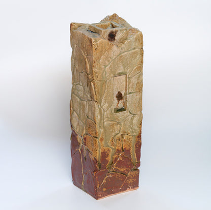 Yellow Seto Flower Vase | Ikuhiko Shibata