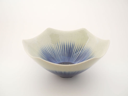 藍彩輪花鉢｜加藤　裕