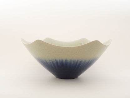 藍彩輪花鉢｜加藤　裕